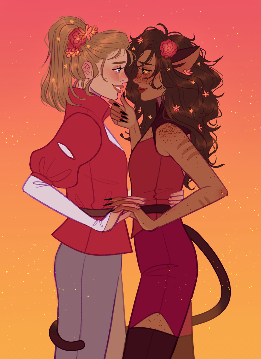 a few shera (mostly catra) commissions i did last month✨
#spop #catradora #glitra
