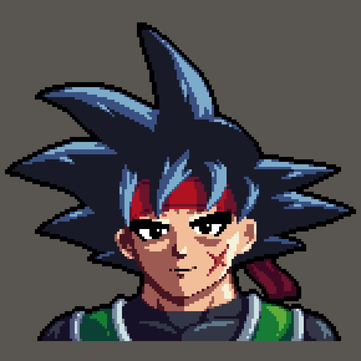 Bardock Portrait for @WolfangOmg ✨

#pixelart #bardock #DragonBall