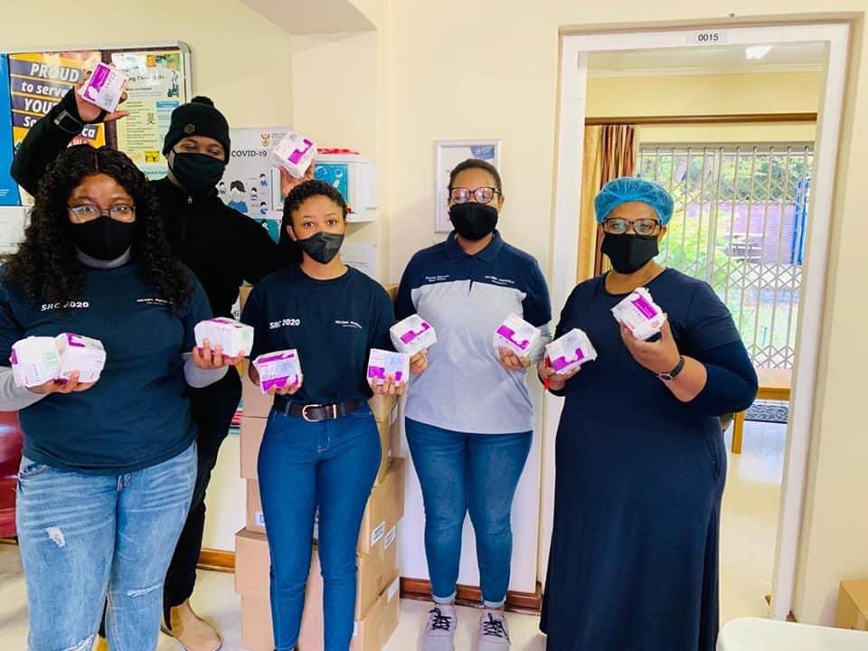 NmuSrc's tweet photo. The SRC also well donated sanitary towels at the North Campus clinic for the disadvantaged students in celebration of the Women’s Month 🌸

#SRCatwork ✊🏾
#nmusrc https://t.co/K7YcAI4DLp