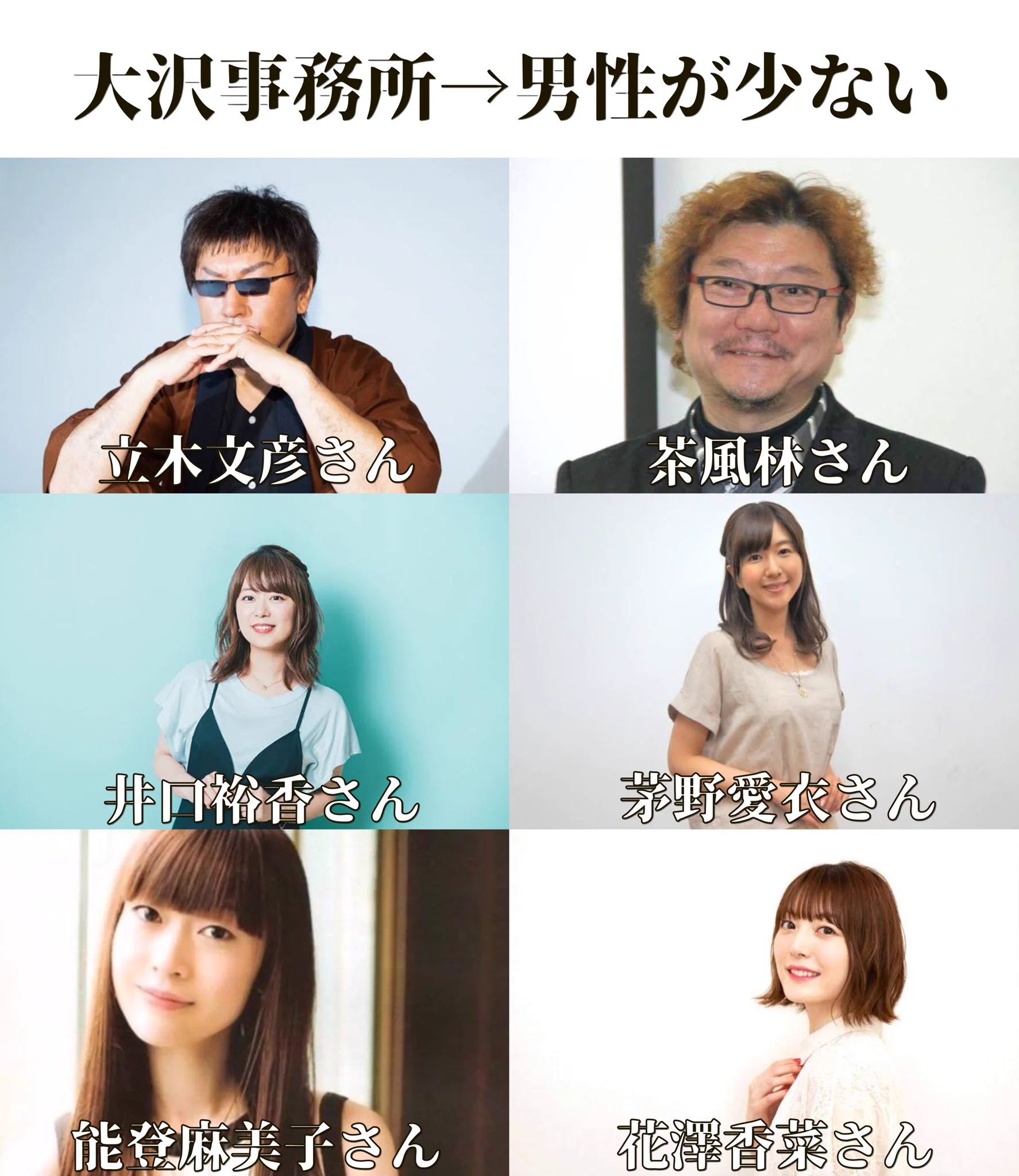 声優事務所の勝手なイメージをご紹介！あれ？株式会社AGRSだけ…？？