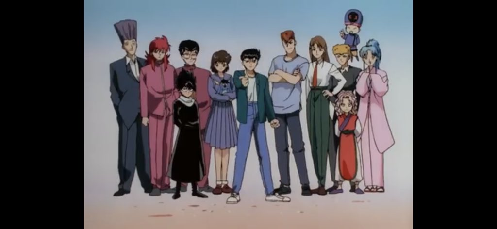 ヒラギノ游ゴ オープニング曲が終わったとこで全員集合するやつ好きなんだけど 幽遊白書のは お前そんな仲良かったか という奴がけっこういて気遣う T Co 3hcychyqis Twitter