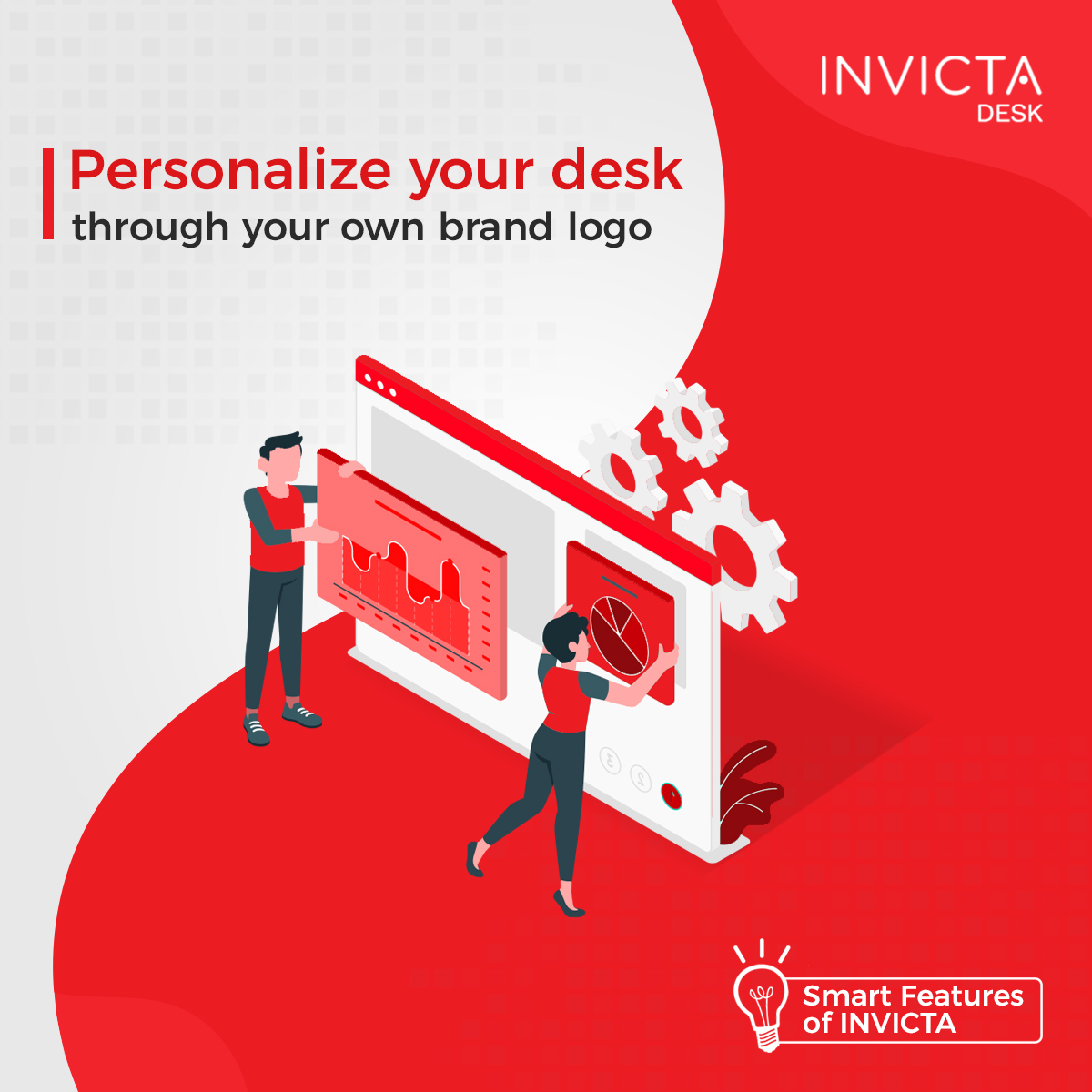 INVICTASoftware's tweet image. Personalize your desk through your own brand logo. Please visit bit.ly/InvictaSoftware to know more about Invicta Desk. #ITSM #ServiceDesk