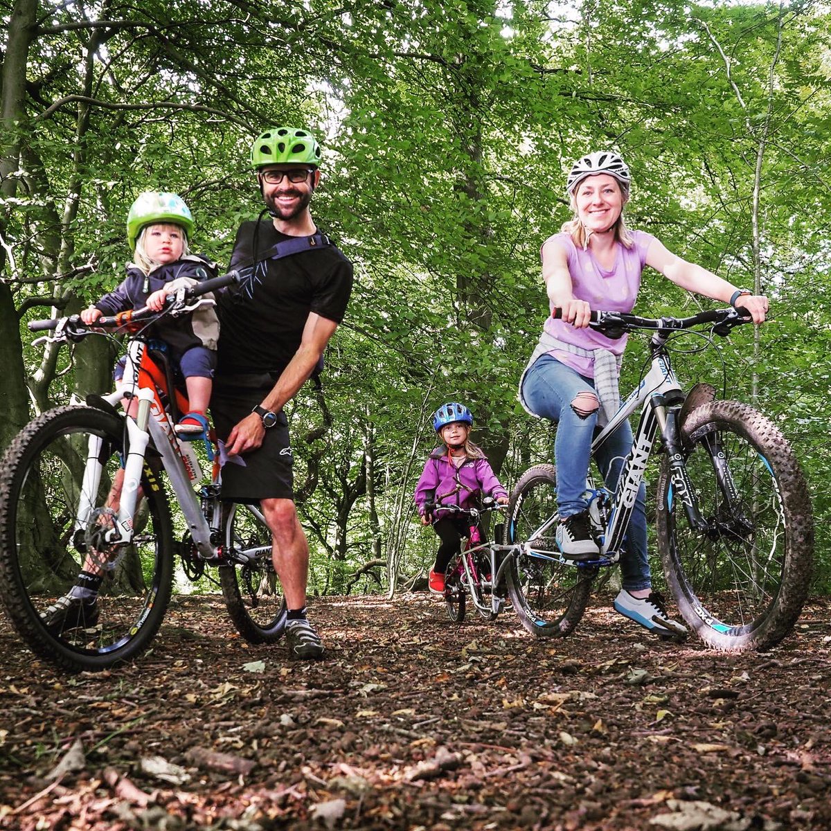 How we roll. #bikingfamily #fromwhereweride #startthemyoung