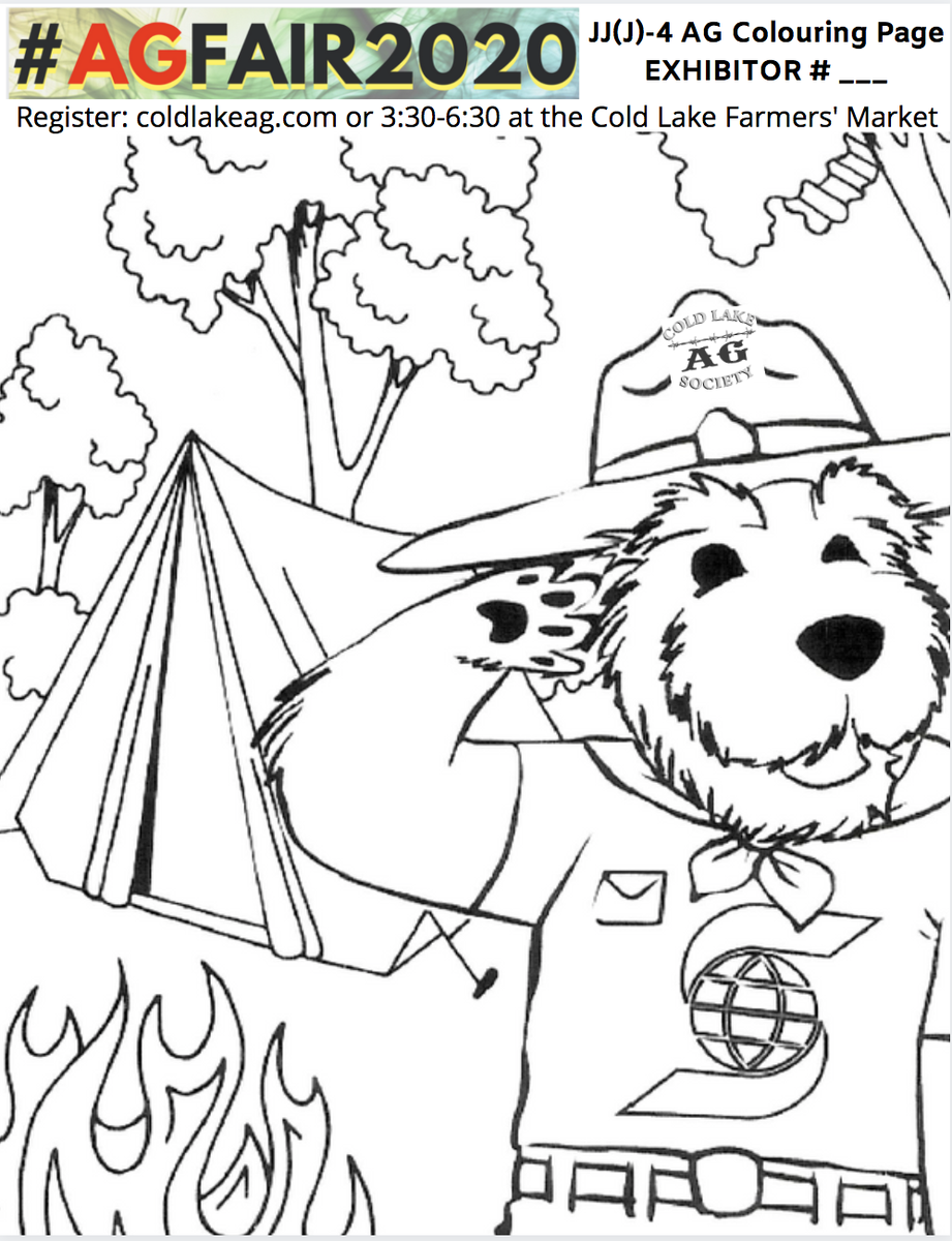 ColdLakeAg's tweet photo. AG Society - August - https://t.co/ICBn4URtE7 #AGFAIR2020 Registraiton Deadline is #thursday August 20th. 10 Entries for $10 for Adults/$5 Youth &amp; Novice. Get the Kids Colouring Page &amp; See the Saturday #farmersmarket #coldlake #wincash https://t.co/YoSxYbxaXz
