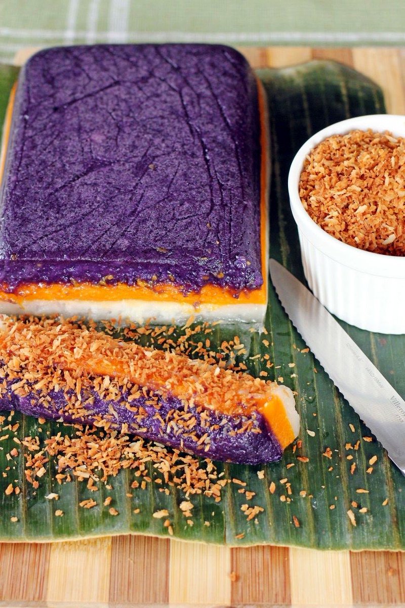 tw//foodRavn as Sapin-sapin.Sapin-sapin is a layered glutinous rice and coconut dessert in Philippine cuisine. #원어스  #COME_BACK  #LIVED  @official_ONEUS