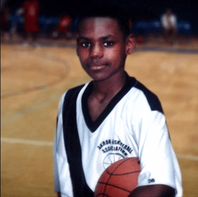 His athletic capabilities were soon discovered by local scouts in his hometown of Akron, Ohio.Gloria allowed LeBron to move in with one Frank Walker, a youth football coach. Frank introduced Lebron to the game of basketball at age 9.