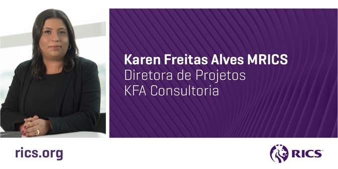 É com orgulho que parabenizamos Karen Freitas Alves MRICS por conquistar a qualificação #RICS. Desejamos muito sucesso!