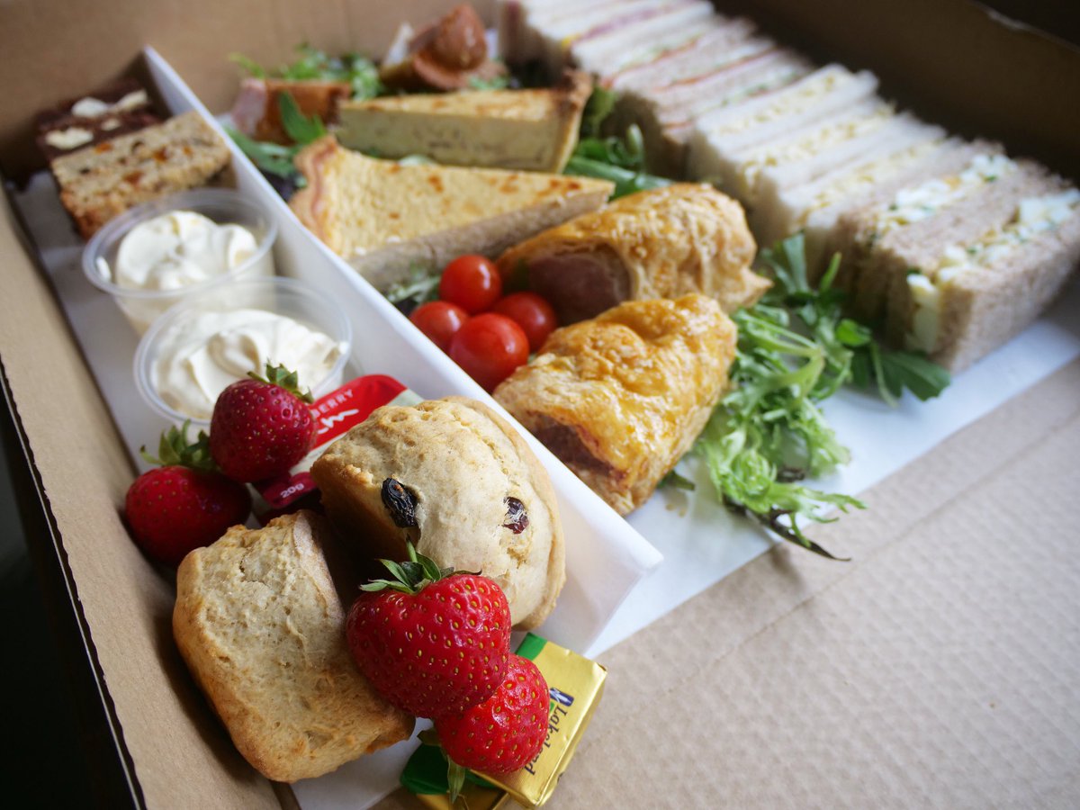 RachAlsKitchen's tweet photo. One of today’s #afternoonteas #sandwichselection .. #twovalleysdeli #roastham #porkpie #sausageroll ... #homemade #fruitscones #flapjacks and #brownies ... #professionalcatering ... #Meltham #huddersfield based #caterers ... £12.50 per person with free delivery within 3 miles https://t.co/BAmX2OGq3N