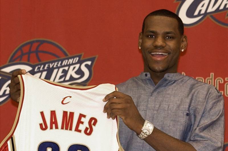 In 2003, he was the most hyped up Basketball prospect ever.He was selected 1st overall by his hometown's team, the Cleveland Cavaliers.At the time, Cleveland was one of the weakest teams in the leagueSome of his early teammates even suggested that he maybe 'overrated'