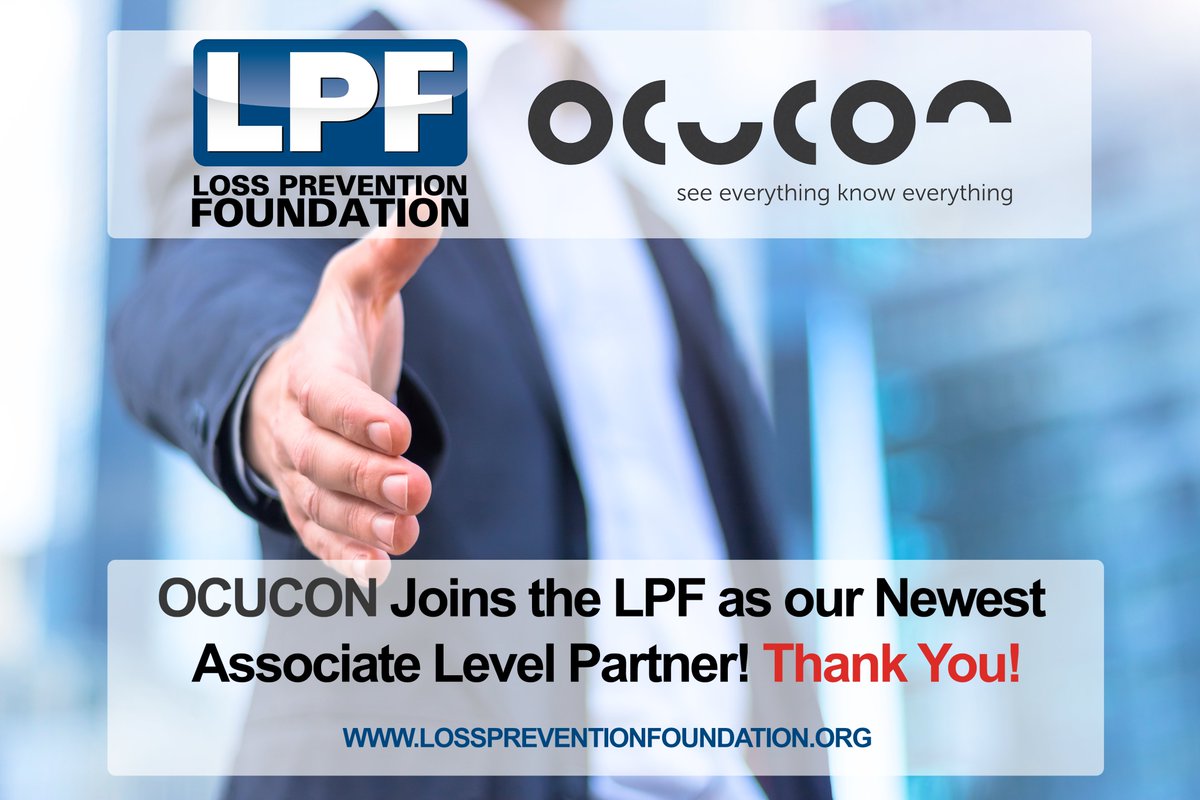 LPFoundation's tweet photo. OCUCON JOINS THE LPF AS OUR NEWEST ASSOCIATE LEVEL PARTNER

Read More: https://t.co/PhA3HHe2RS

#Ocucon #LPFoundation #LPF #Losspreventionfoundation #cctv #Retail #vsaas #cloudstorage #dataanalytics #surveillance #nvr #video #retailinnovation #camerasystem #cloudbased https://t.co/BrUaSVdNOG