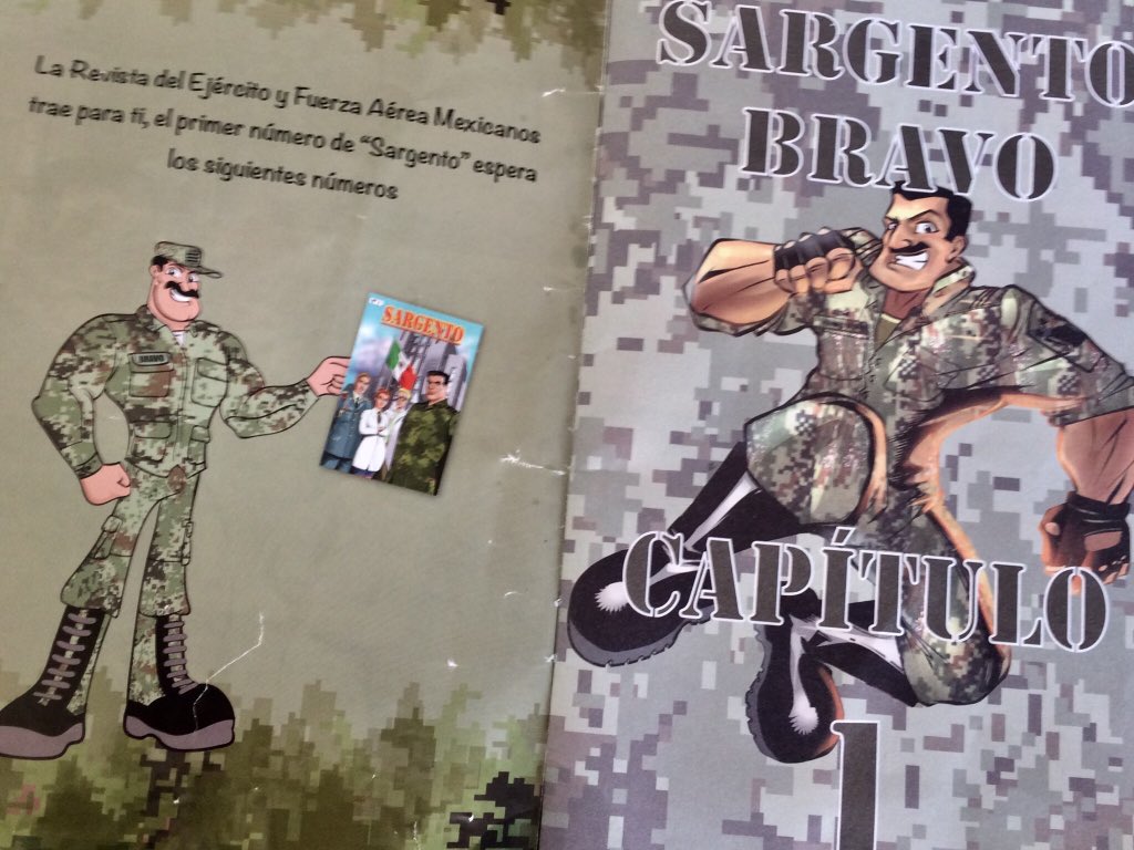Cesar Gutiérrez Priego di Twitter: "Ya lo tengo también y es una chulada, el Sargento Bravo es el famoso Juan Botas del Ejército Mexicano, coincido que es un acierto de @SEDENAmx, el
