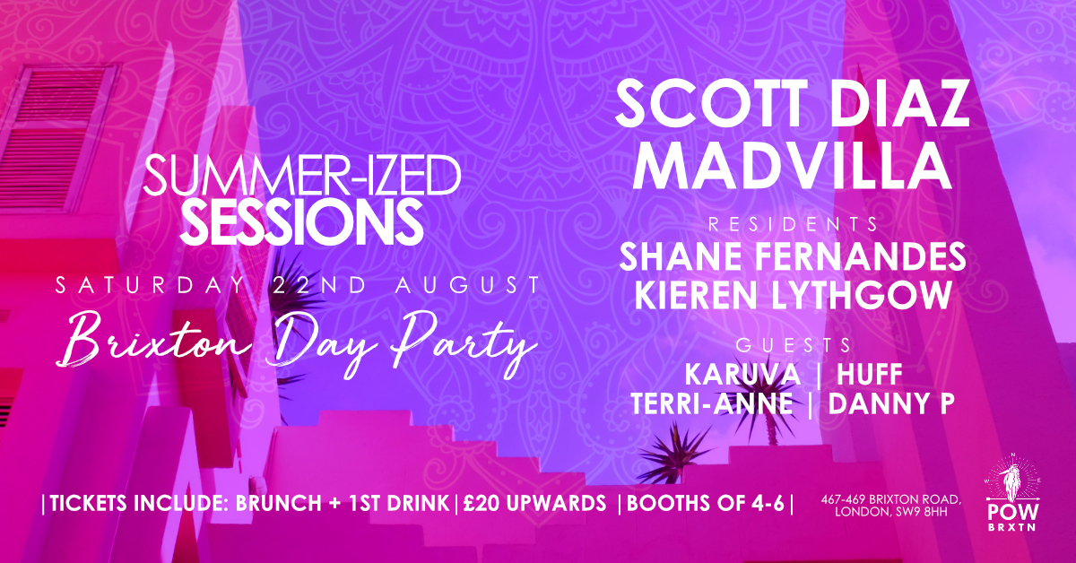 Summerized_s's tweet photo. The full line-up for @Pow_London! ๐ง
Firm favourites @Scott_Diaz and @Madvilla_UK return, with their soundtracks for the summer, alongside SS residents and friends.
Booth bookings are selling fast, get yours now๐ฅ
https://t.co/0IOrGpk1fp
#LetsGetSummerized https://t.co/SemQ1ZrFHx