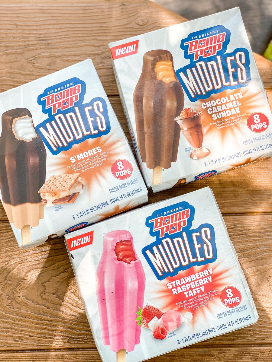 YUM! #ad NEW Bomb Pop Middles® are a delicious frozen treat sure to bring out all the smiles! They combine familiar flavors in fun mashed up combos! These are totally #NotOneThing <a href="/OriginalBombPop/">Bomb Pop</a>. Buy now <a href="/Walmart/">Walmart</a>! bit.ly/3hK18US