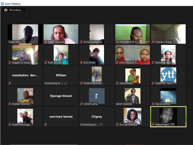 Irarastacy's tweet photo. @YouthForTech has been holding #teachertraining sessions to help sensitize teachers on their roles during these Covid-19 times. 

How can we all stay connected? #onlineclasses #offlineactivities..

#LockedDownButNotLockedOut https://t.co/1qxcJ0QJAr