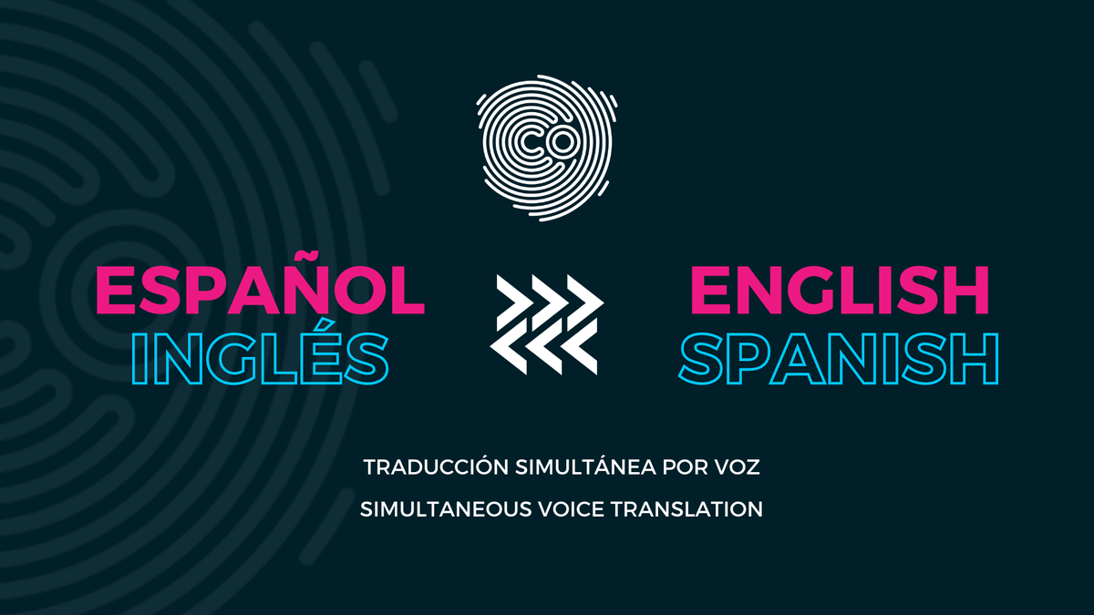 Nuestra conferencia transmitirá en por dos canales de audio: Español e Inglés.

Our conference will transmit two audio channels simultaneously: English and Spanish.

Language won't be a barrier - El idioma no será una barrera
