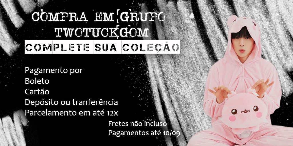 FromZeroKS's tweet image. COMPRA EM GRUPO TWOTUCKGOM
Complete sua coleção
Pagamento por
Boleto
Cartão
Depósito ou tranferência
Parcelamento em até 12x
Fretes não incluso
Pagamentos até 10/09
Forms: forms.gle/uUTw5GDhJpt2mY…