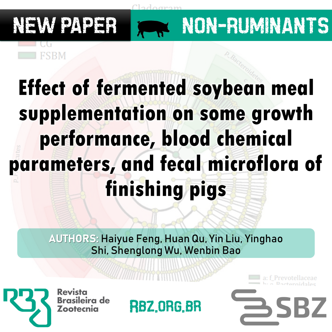 rbz_bjas's tweet photo. Effect of fermented #soybean meal #supplementation on some #growth #performance, #blood chemical #parameters, and fecal #microflora of finishing #pigs

https://t.co/WQ1ypFJNSm

https://t.co/kiCJKrNGXY

#RBZ #NonRuminants https://t.co/7ofo1h1deN