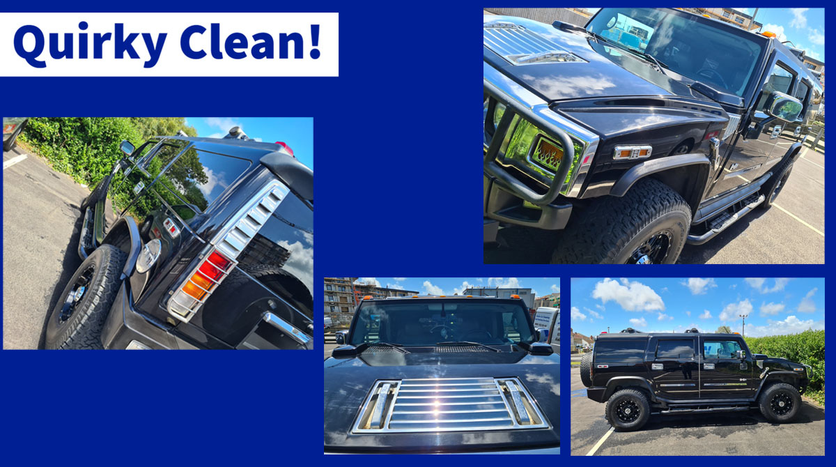 ⁣Quickly clean!

This Hummer has a large acreage to wash and polish. No job too big!

Book in your big boy now on 07774 612495 📞

#hummer #cleancar #valeting #isleofwight #onholiday #cleancarcleanmind #treatyourself #washingservice #cleanup #mobilevalet #washoftheweek