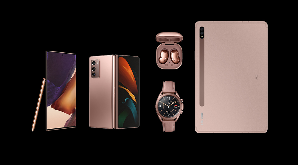 techcityng's tweet photo. All the devices launched today at the #SamsungEvent
#GalaxyNote20
#GalaxyNote20Ultra
#GalaxyTab S7 and S7+
#GalaxyWatch3
#GalaxyBudsLive and #GalaxyZFold2
#TechCityNG https://t.co/GIPB4z1EBO