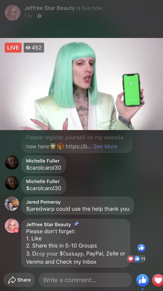 BillieBrunson's tweet photo. @JeffreeStar just saw this on Facebook https://t.co/dFUTAkOScK