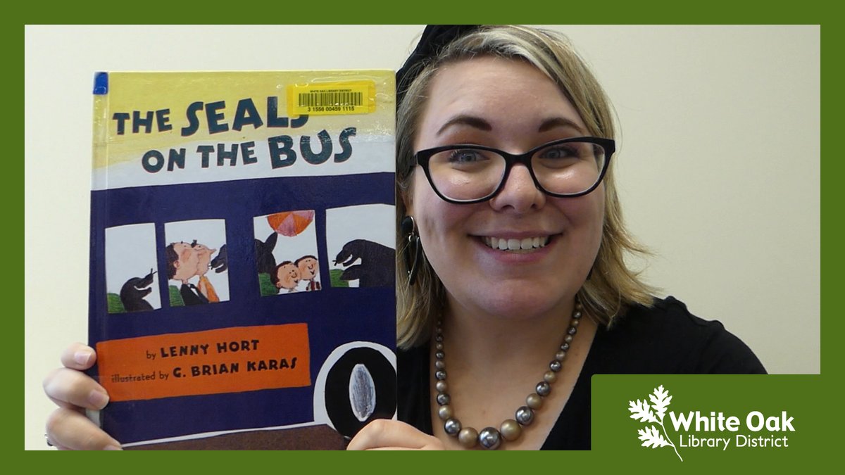 whiteoaklibrary's tweet photo. Come listen to stories and sing songs with Miss Terri! Today we're reading  "The Seals on the Bus", written by Lenny Hort and illustrated by G. Brian Karas.

Visit our YouTube channel here:
https://t.co/1lmBds2h9P

#storytime #songs #whiteoaklibrary #books #virtualstorytime https://t.co/7rC9mNkiY2