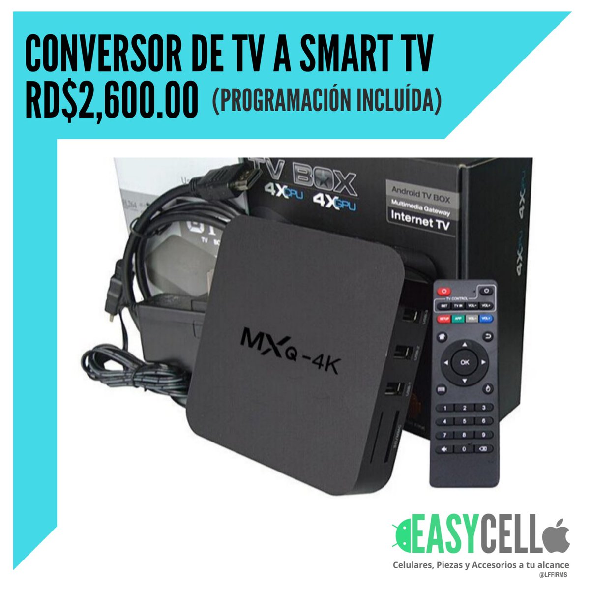 easycellrd's tweet image. #Conversor #TVbox #smarttv
RD$2,600.00
.
.
.
#easycellrd
#santiagord
#rd