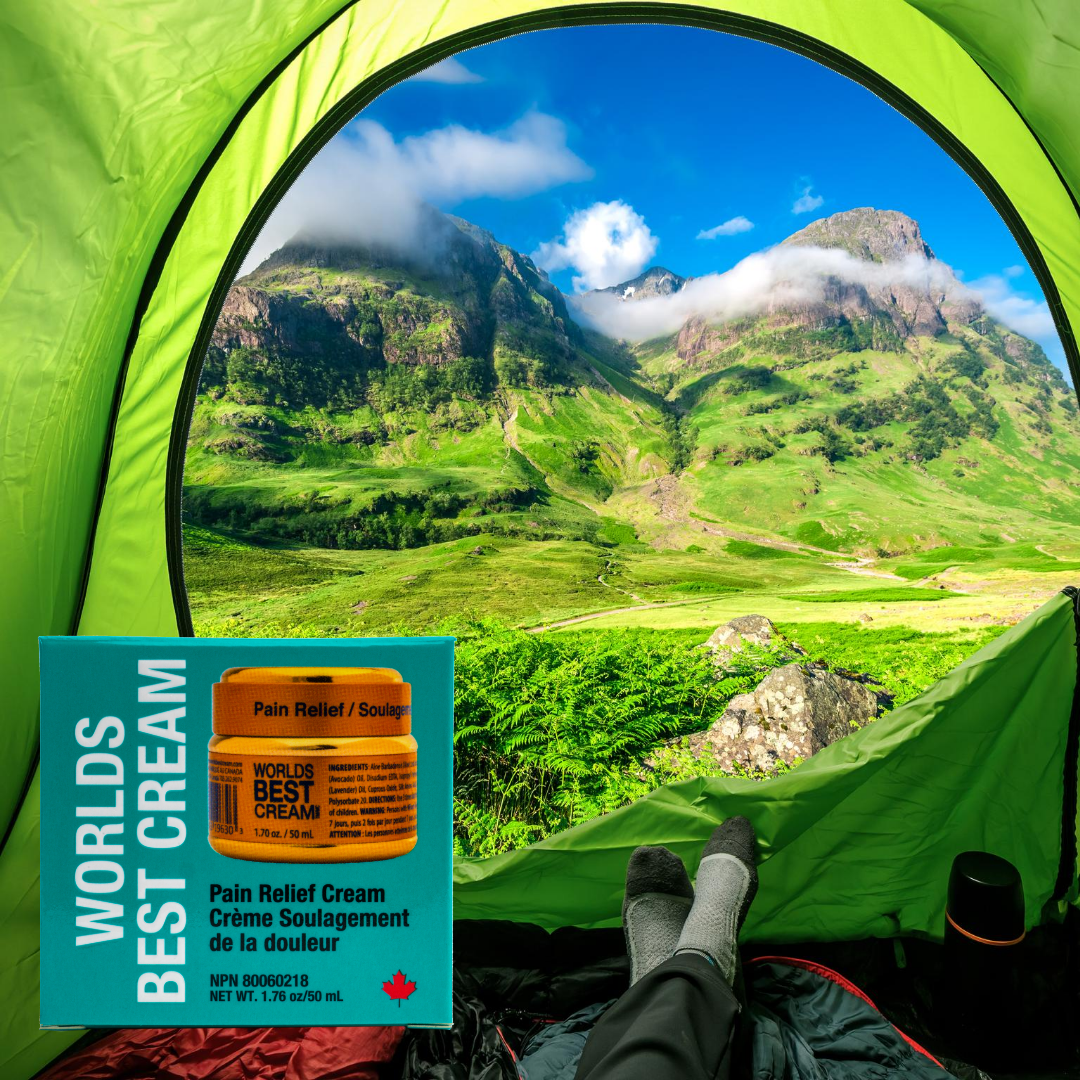 WorldsBestCream's tweet photo. Don't let pain get in the way of your Summer plans. Apply Worlds Best Cream to keep you active and capable of doing what you love.

#Summer #Camping #Adventures #WorldsBestCream #WBCTerminator #WBCCopperBathSalts https://t.co/1L5m9HJcU8