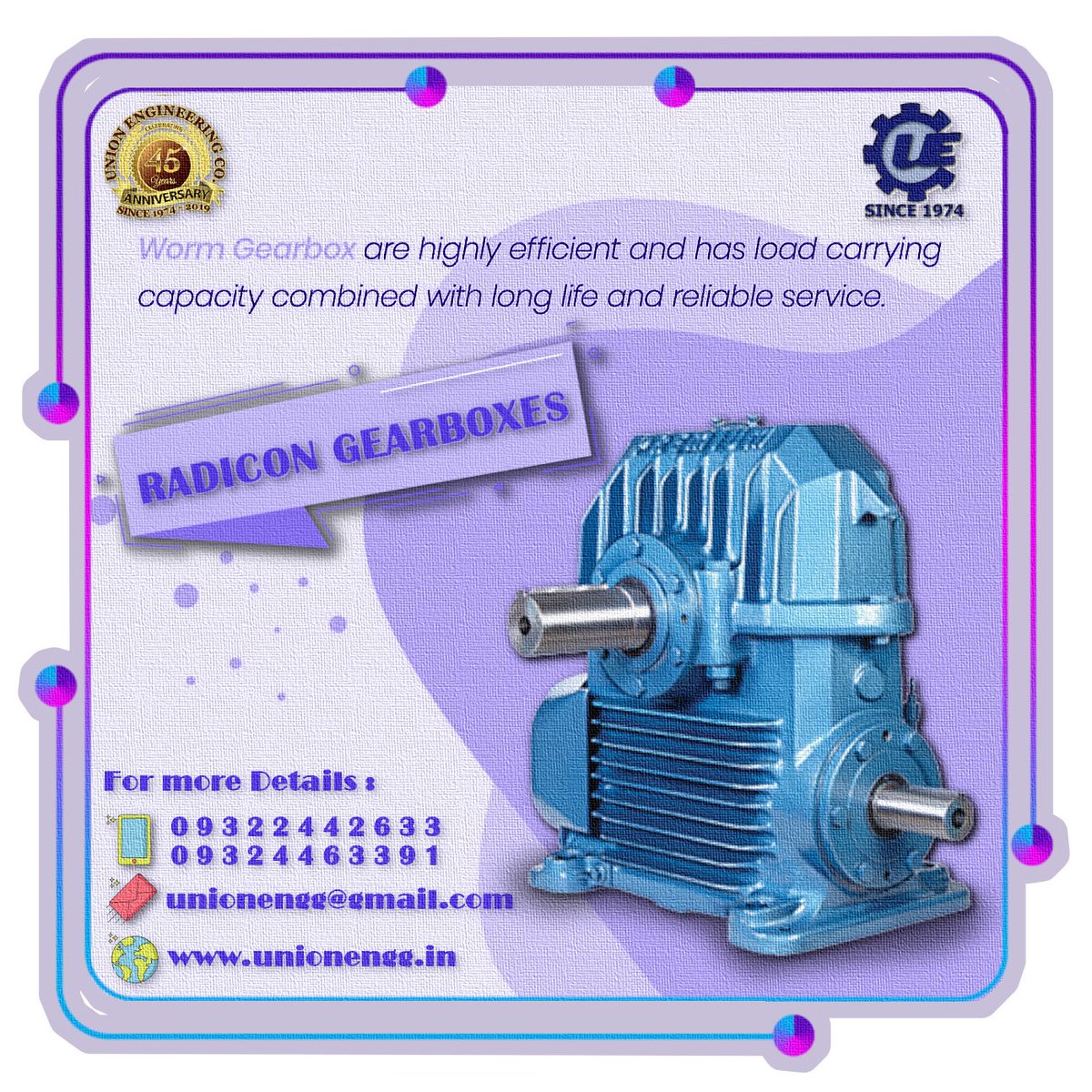 unionengg's tweet photo. @RadiconGearbox AKA #Premium #Gearboxes are exclusively offered by @unionengg 

#unionengg #IndustrialGearbox #SpeedReducer #Reducer https://t.co/urgbJYFJZ0