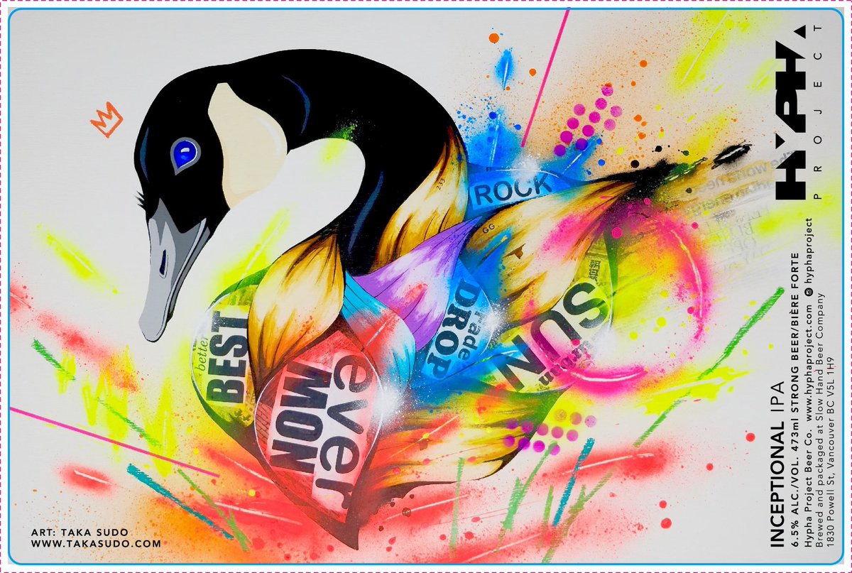 TakaSudoArt's tweet image. Artwork for HYPHA Project “Inceptional IPA”
Fresh dry hazy IPA by brand new brewery project, now available online for delivery
beervan.square.site