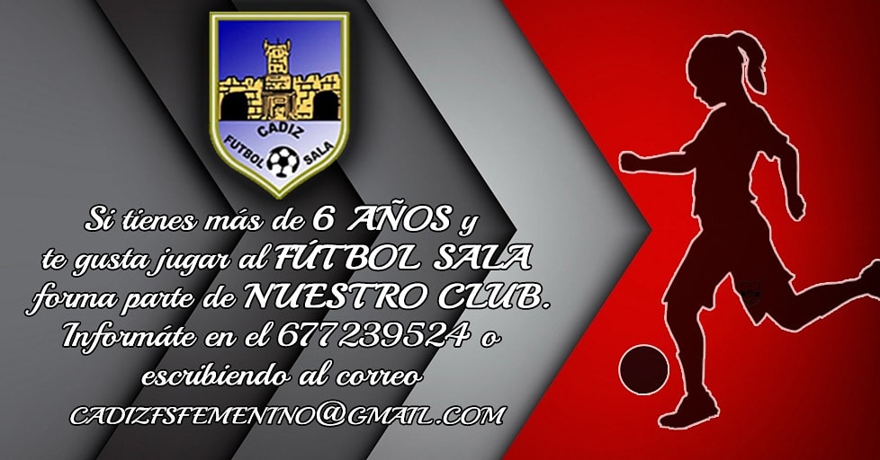 CadizFSFemenino's tweet photo. Date prisa !!! Nuestros equipos están completando sus plazas. 🖤❤
Si quieres jugar al fútbol sala, aún estás a tiempo. ⚽️🥅🏟 https://t.co/HwG10BkZzu