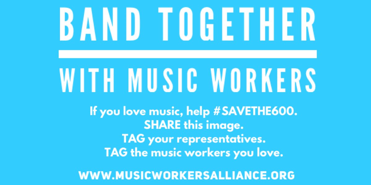 Alice Howe (@alicehowemusic) on Twitter photo I love my team, and I can’t wait to tour again.
The $600 UI benefits expired on 7/31. Many music workers will be unemployed until we have a vaccine. We must urge Congress to #ExtendUI!
#Savethe600 #ExtendPUA #Extendthe600 #BandTogether <a href="/Grassley/">Austin grassley</a> <a href="/MitchMcConnell/">Mitch McConnell</a> <a href="/MusicWorkers/">Music Workers Alliance</a> I love my team, and I can’t wait to tour again.
The $600 UI benefits expired on 7/31. Many music workers will be unemployed until we have a vaccine. We must urge Congress to #ExtendUI!
#Savethe600 #ExtendPUA #Extendthe600 #BandTogether <a href="/Grassley/">Austin grassley</a> <a href="/MitchMcConnell/">Mitch McConnell</a> <a href="/MusicWorkers/">Music Workers Alliance</a>