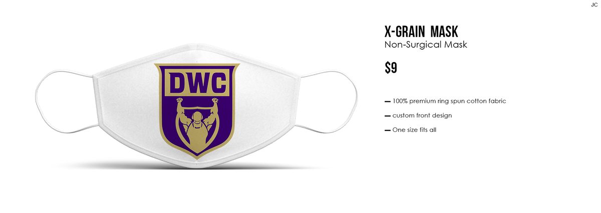 DWCwrestle's tweet photo. DWC back to school store now open! Get your DWC mask and backpacks at https://t.co/ifuu5TVIsZ ! Store will close at midnight on Sunday 8/23. You can pay to ship it to your house, or pick up at the gym for free!

#DWC https://t.co/QrsCRZcYq8