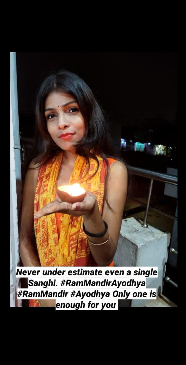 SanghiGirl's tweet photo. Never under estimate even a single
Sanghi 🧡 #RamMandirAyodhya 
#5thAugust #Hindu  #RamMandir  #AyodhyaBhoomipoojan https://t.co/tYkCCjSJ6U