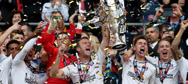 Congratulations to <a href="/FulhamFC/">Fulham Football Club</a> on their promotion to the Premier League. @MPSFulhamBrdway there's only one team in Fulham! 🤣 #fulhamfc #premierleague #wearethechampions #playofffinal