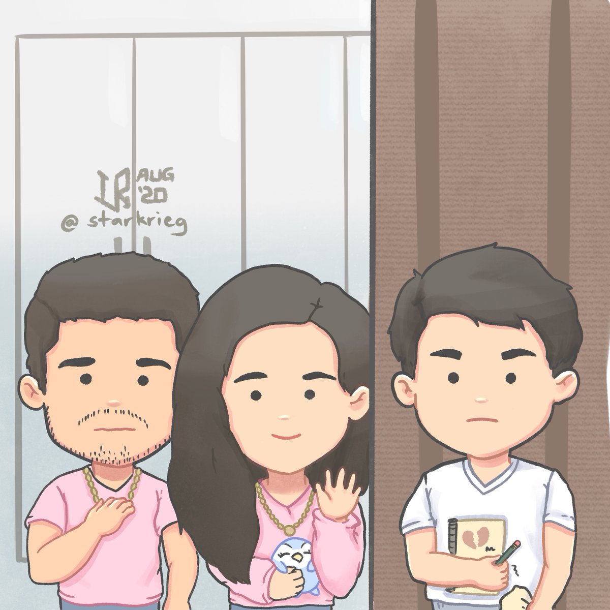 starkrieg's tweet image. Oh boy, this episode had a lot of emotions.

Second  fanart  for  today's  episode  😂

#HelloStrangerEP7

Also  plugging  my  Ko-fi,  consider  sending  me a  coffee if  you  like  my  work!  (ko-fi.com/starkrieg)

(Please do not repost my artwork without permission  💖)