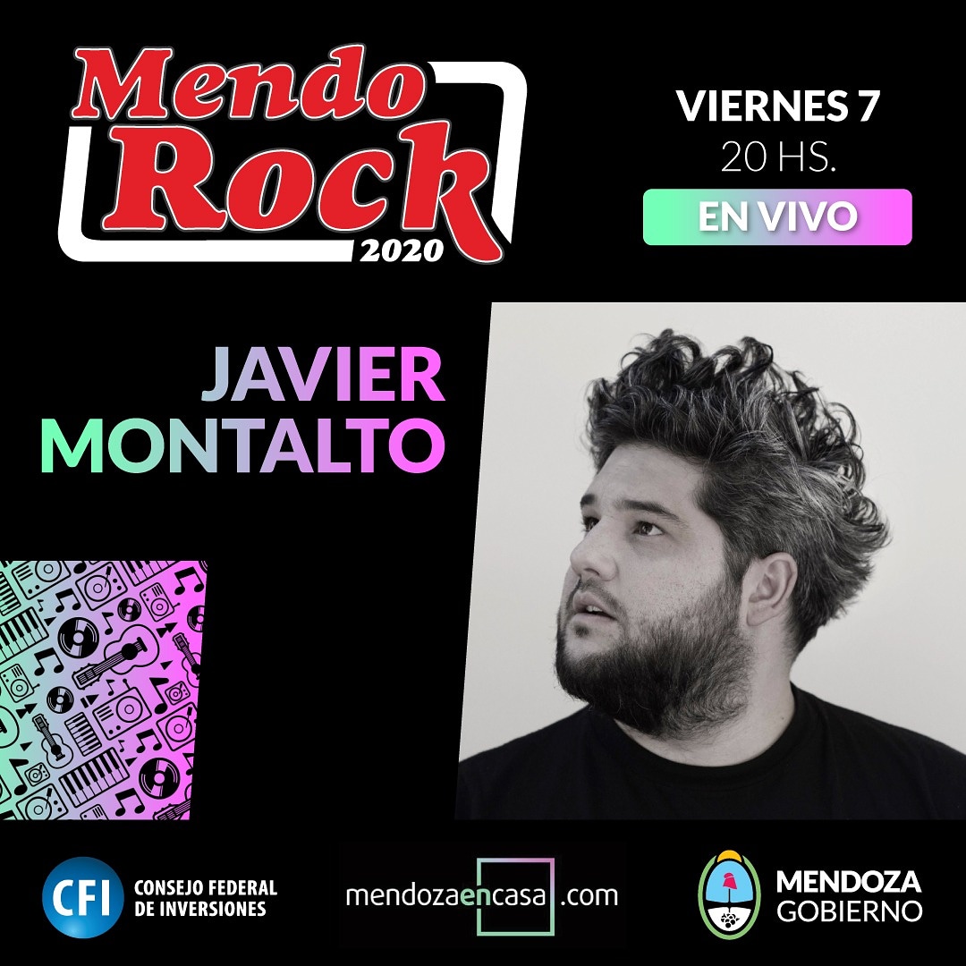 📢@javiermontalto llega al #MendoRock2020.
Se presentará en solitario, con 5 temas que lo mostrarán en todo su esplendor. Es cantante y compositor y ya recorrió los principales festivales de Argentina, reconocido como uno de los grandes referentes jóvenes de nuestra provincia. 🎤