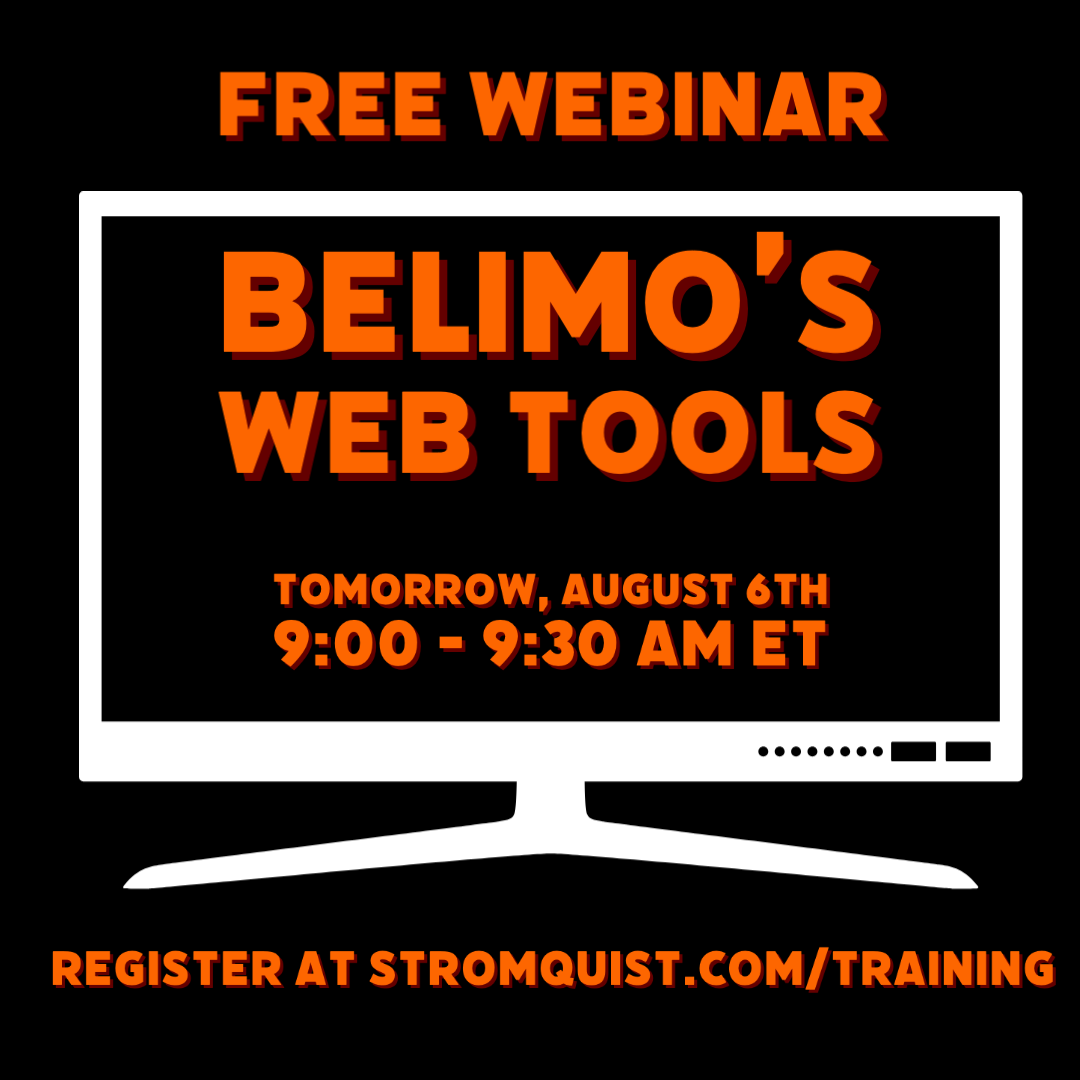 Join us tomorrow for another Belimo webinar! We will cover 3 helpful web tools that make your job easier and save you money!

The Belimo Retrofit App
The Belimo Flow Capacity Tool
The Belimo Damper Actuator Energy Savings Estimator Tool

Register today at stromquist.com/training