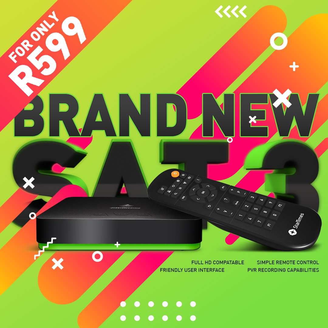 Starsatsa's tweet photo. It's #New , It's the #latest #designed decoder model to receive digital satellite TV signal and it supports #DVB #broadcasting services. It's  a 👉 DTH HD decoder model with👉 ATV OUT, and SO MUCH MORE 👌 It is our SAT 3 DECODER 👇👇👇Hurry and get yours NOW !!!!#Starsat #Sat3 https://t.co/6KVeCzLRX1