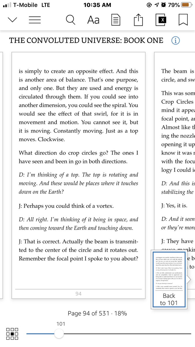 Diidianna's tweet photo. @Jordan_Sather_ I’m reading the convoluted universe by dolores cannon and she’s speaks about crop circles with an entity through a hypnosis session. https://t.co/VDvLM6hqBj