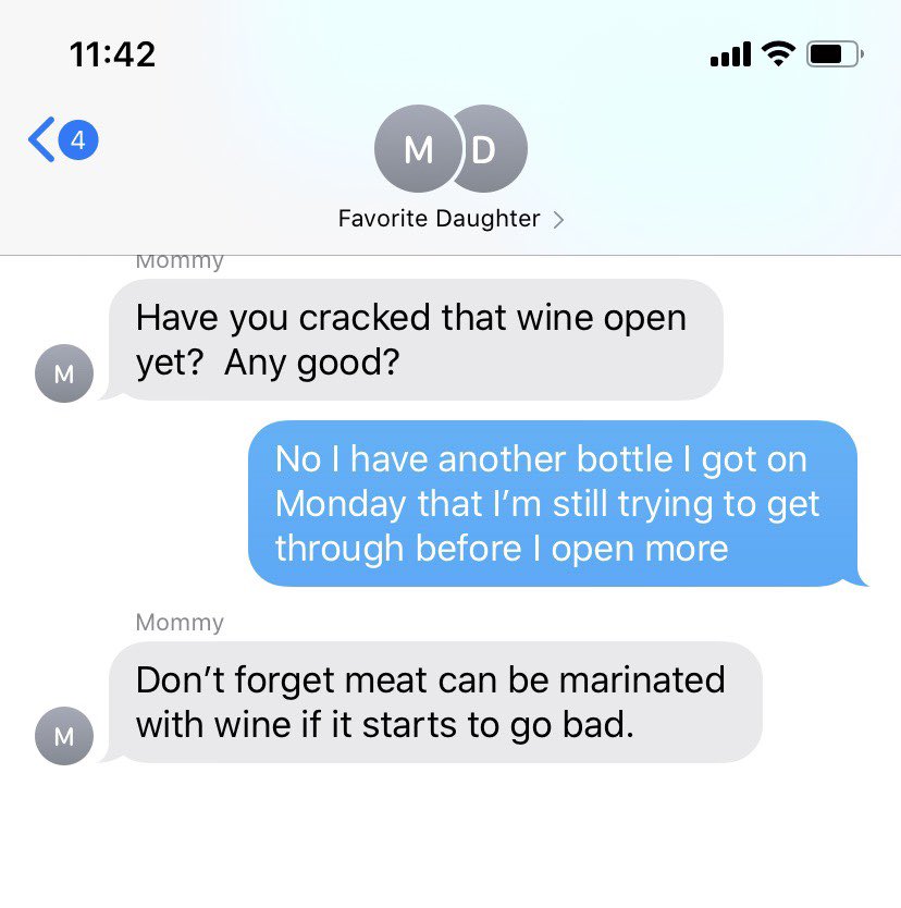 nicolette_andy's tweet photo. Mom just doing mom things 👌🏽🍷 https://t.co/4VtwEBq1IX