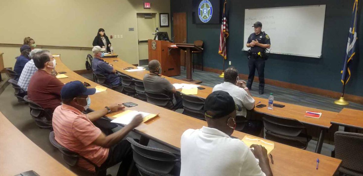 APSO school crossing guards hold meeting to get ready for the new school year and discuss the challenges and safety measures put in place due to Covid-19.