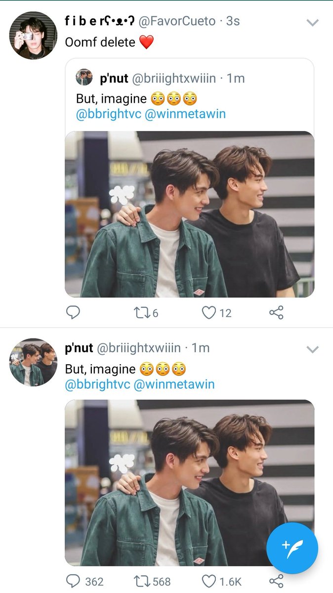 002. a not so normal day on winlove tl [ note the the fan accounts here exist irl, but being portrayed in this au in a fictitious manner ]