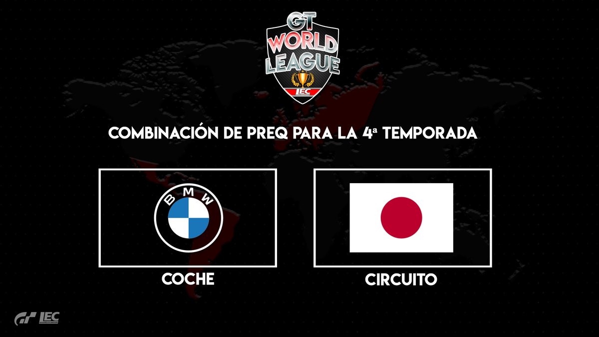 🔴#GTSport

🏆4ª temporada de la #GTWorldLeague 

📸La presentación es el 15 de agosto pero está en vuestras manos adelantar la combinación de PreQ.

🤔¿Cómo?
En cuanto este twit llegue a 250rt y 250mg lo lanzamos.

💪Está en vuestras manos #comunidad

❤️#lecesports #simracing