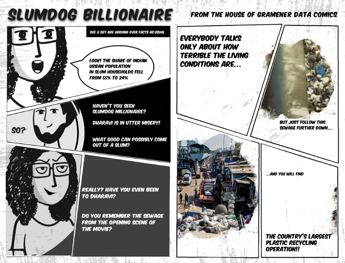 wherepritiis's tweet photo. Dharavi a role model for sustainable living, says Prince Charles. 

Let's see if @Dee_ComicGen can get @Dey_ComicGen to shed his opinions &amp; look at the ingenuity of the Dharavi community.

My entry for @Gramener #ComicgenFriday #datastorytelling #datastories #comics https://t.co/sv9rEu48XU