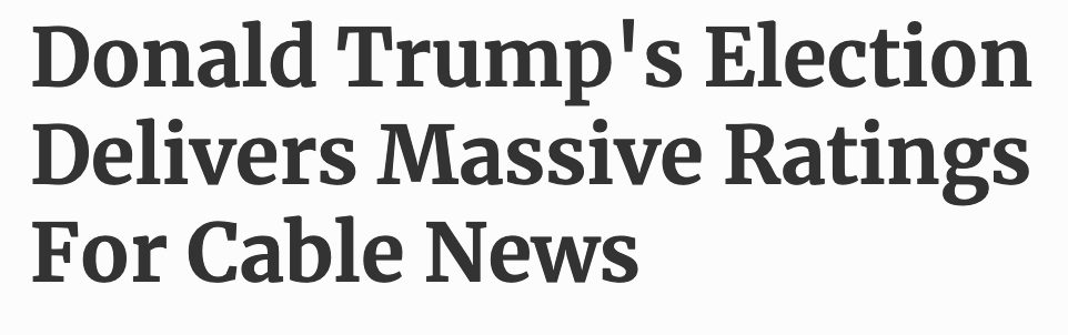 But here's the horror of it: for the media to admit they were complicit in growing a fascistic movement, they would have to look in the mirror and understand 1. their motives were disgusting and 2. America wasn't the country they believed it was and were portraying it as.23/