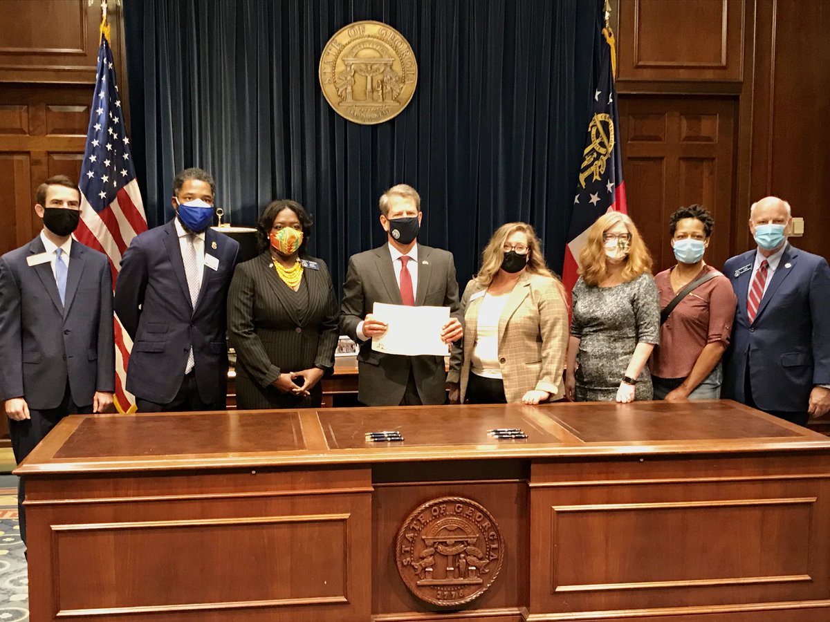 georgesray's tweet photo. Thanks to Sen. @tonyapanderson & Rep. @houstongaines for carrying and @GovKemp for signing #GASB288! Our @NelsonMullins team is proud to work with @gajustice to help expand #criminalrecord restriction in Georgia. #SecondChanceGA #gapol https://t.co/UmhU6zjPPR
