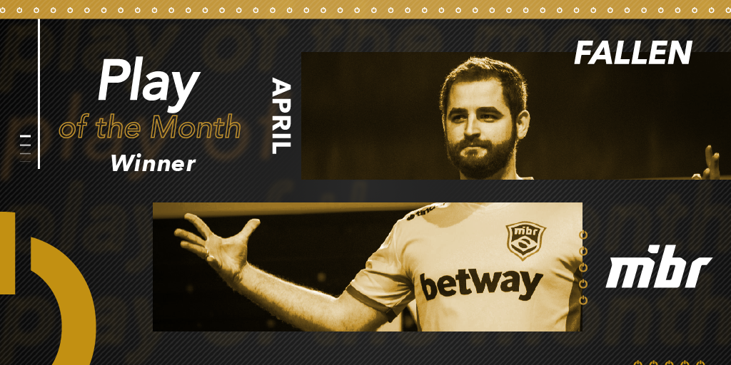 esportsawards's tweet photo. The winner of the April Esports Play of the Month is none other than the Brazilian Counter Strike legend himself @FalleNCS of @mibr 

#EsportsAwards #EsportsPlayoftheMonth https://t.co/xkfC4NFnL2