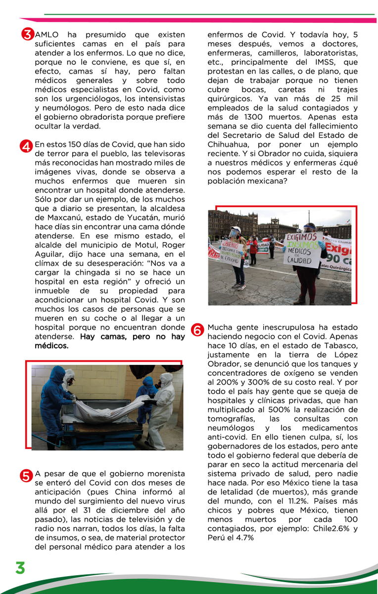 jtolentinoroman's tweet photo. Nueve razones sustentadas de que AMLO ha hecho  pésimo manejo de la pandemia por #COVID__19 . Según la Universidad de Johns Hopkins, México ocupa el vergonzoso TERCER LUGAR de muertes en el mundo.
¡Es necesario quitarse la venda de los ojos y de la mente! #FelizMiercoles https://t.co/qDCcydyWCa