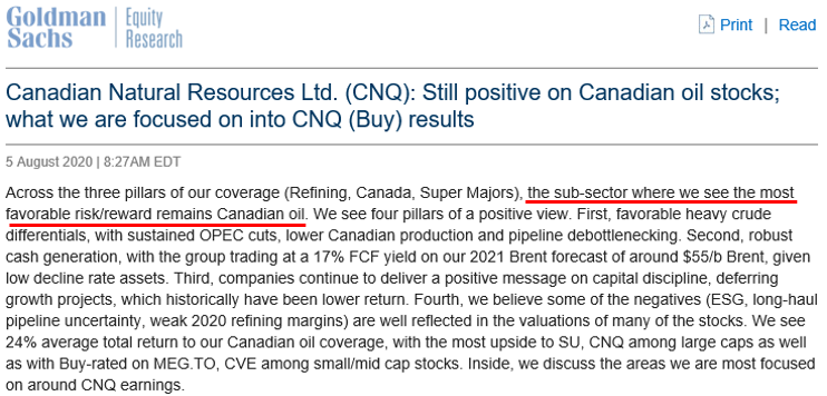 ericnuttall's tweet image. Goldman Sachs out today supporting what we believe: Canadian oil &amp;amp; gas stocks represent the most compelling energy opportunity in the world. I'll be on @marketcall tomorrow at 12ET to discuss why we are 100% invested in Canada and what multi-bagger opportunities we see. Tune in!