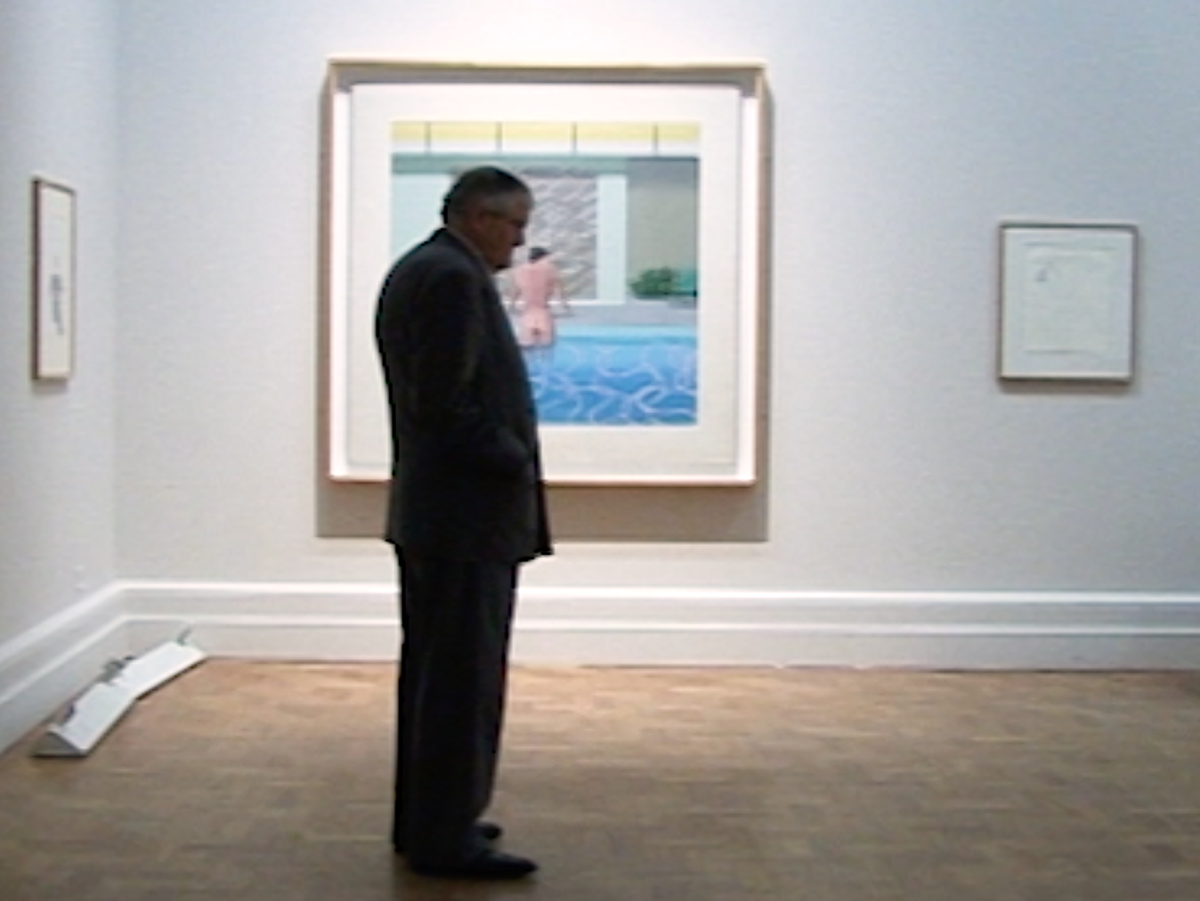 HockneyUnlocked's tweet photo. 2006. Behind the scenes at London’s National Portrait Gallery on Press Day, before the Hockney ‘Portraits’ exhibition opens. Even for someone so busy looking forward, he was encountering in amongst all those iconic images a few friends who had passed away.https://t.co/uDGp0x0TKa https://t.co/Lc7II1zCWX